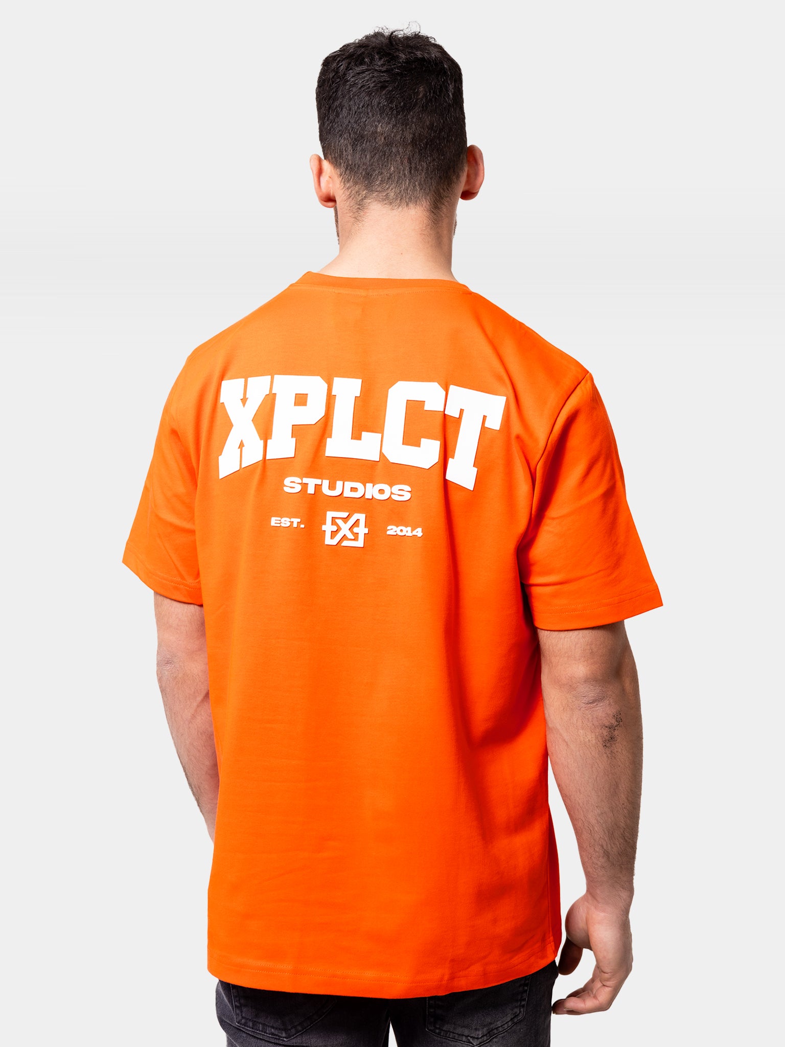 Community Tee | Orange/White – XPLCT STUDIOS