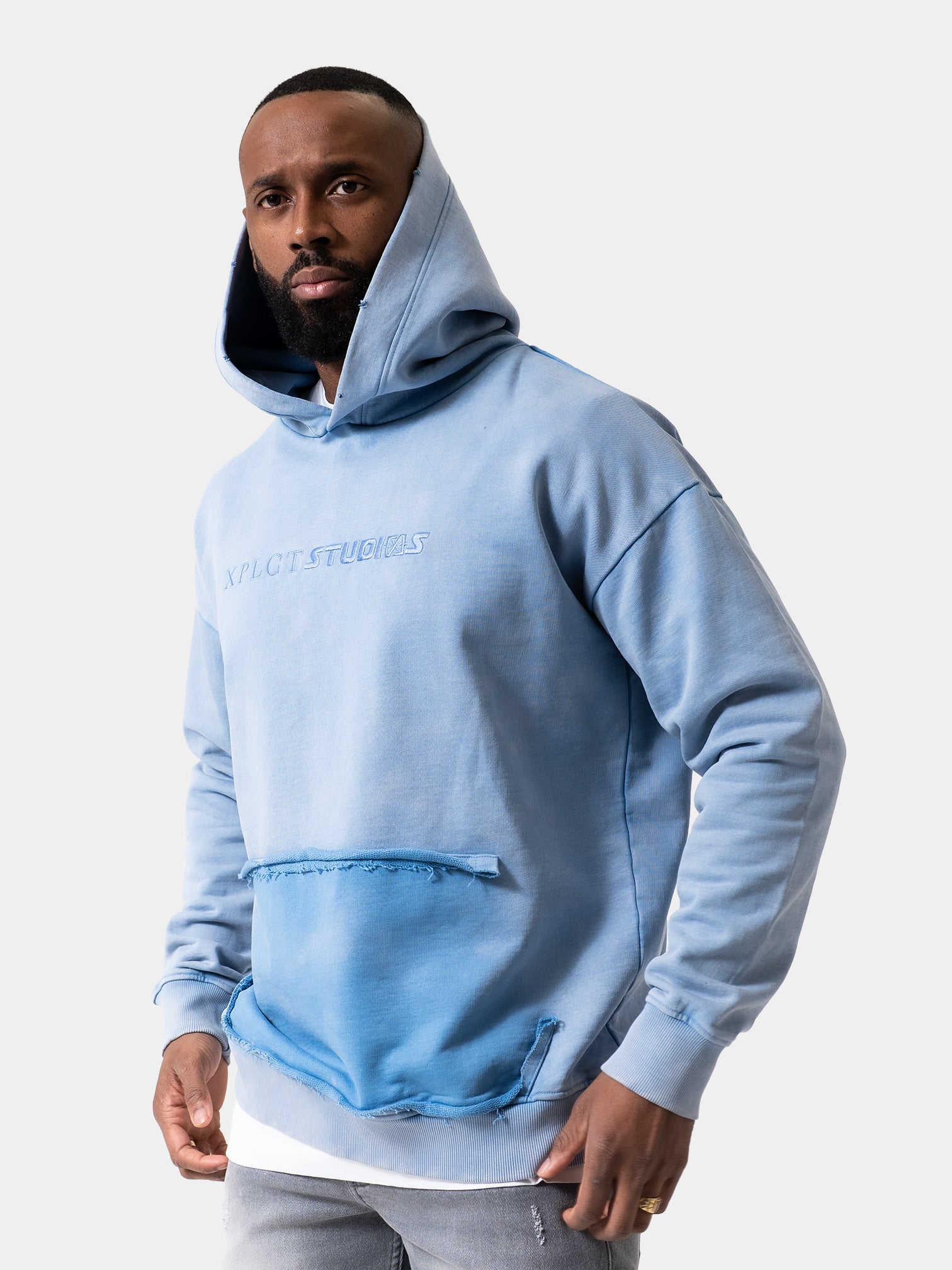 Laundry Hoodie | Blue – XPLCT STUDIOS