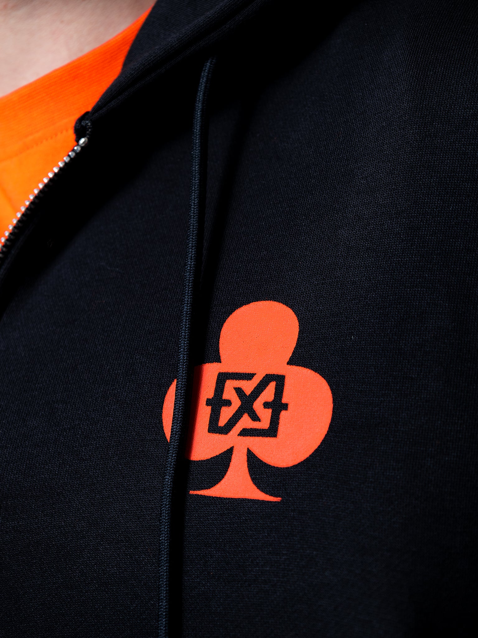 Card Vest | Black/Orange