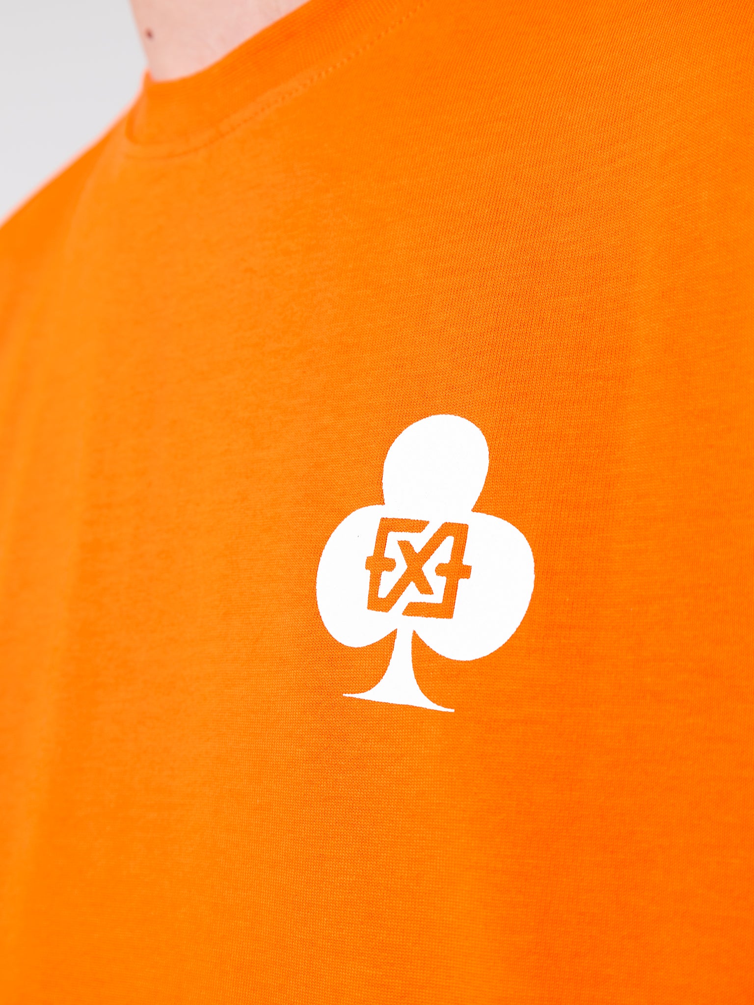 Card Tee | Orange/Black