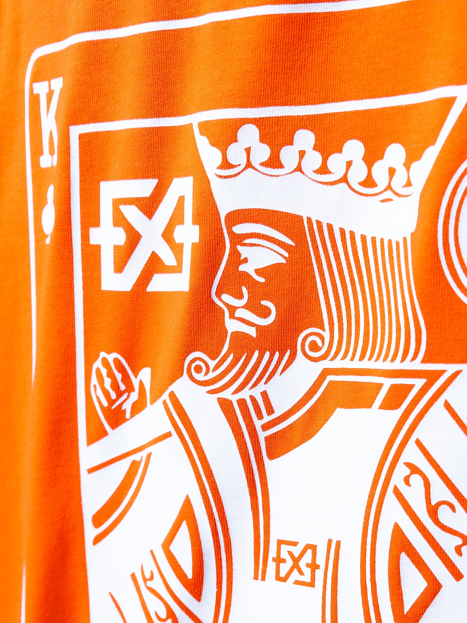 Card Tee | Orange/Black