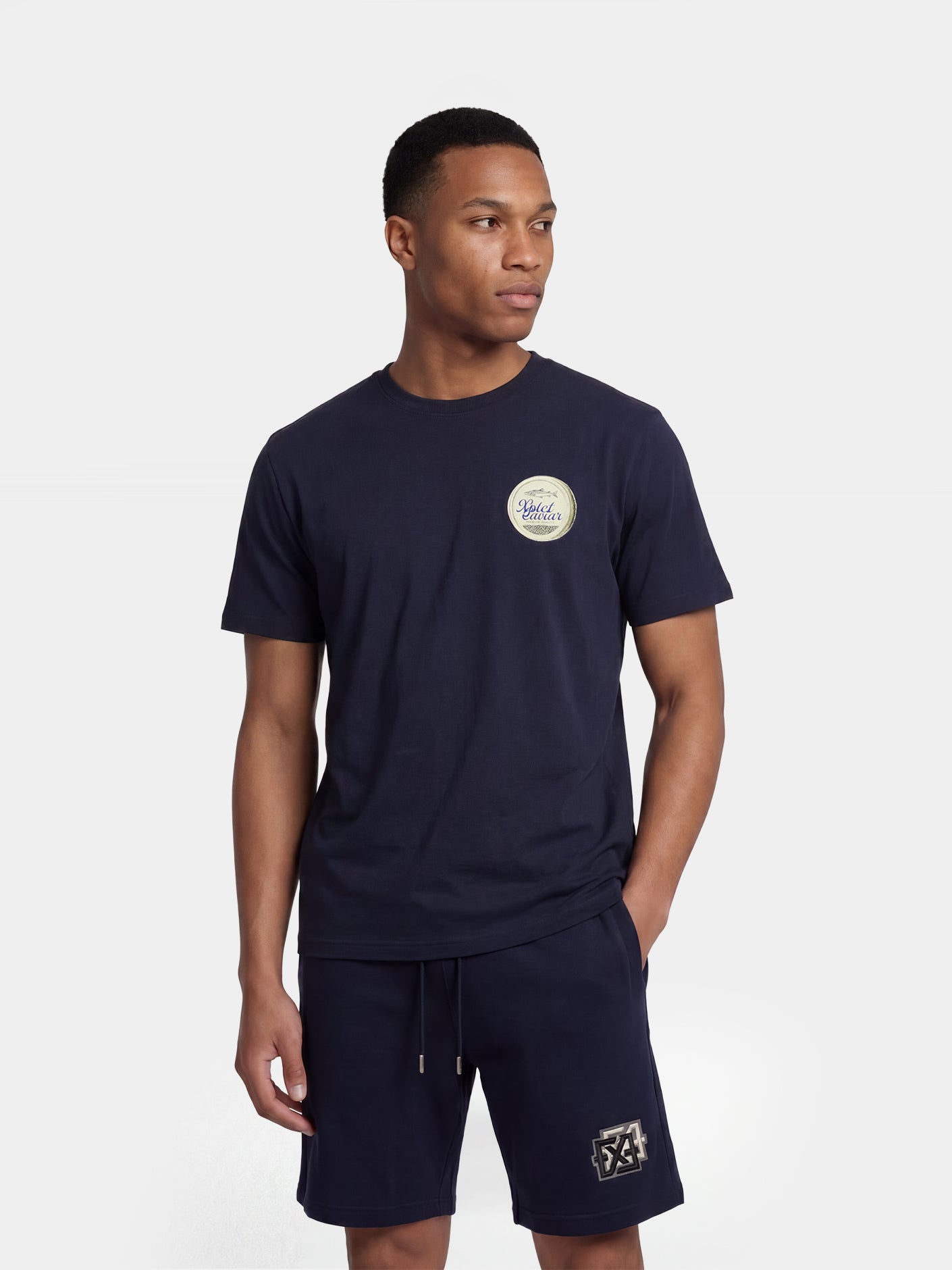 Caviar Tee | Navy