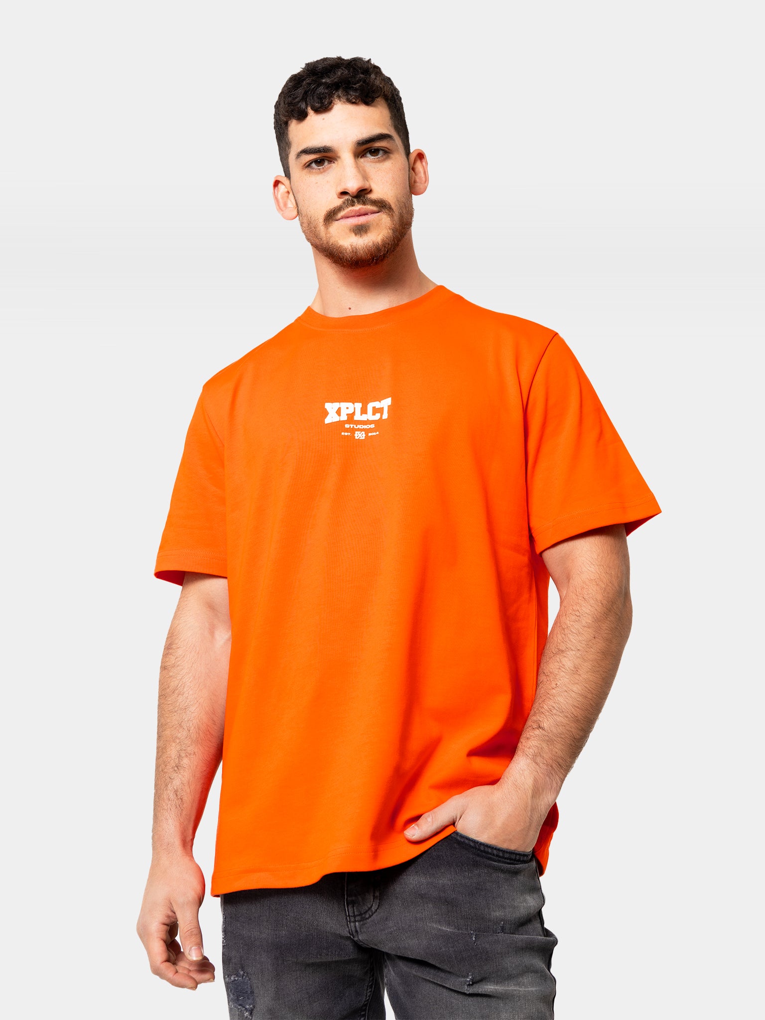 Community Tee | Orange/Black