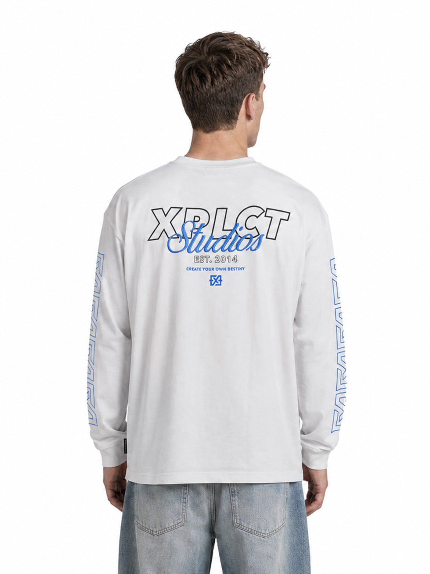Destiny Longsleeve | White/Blue