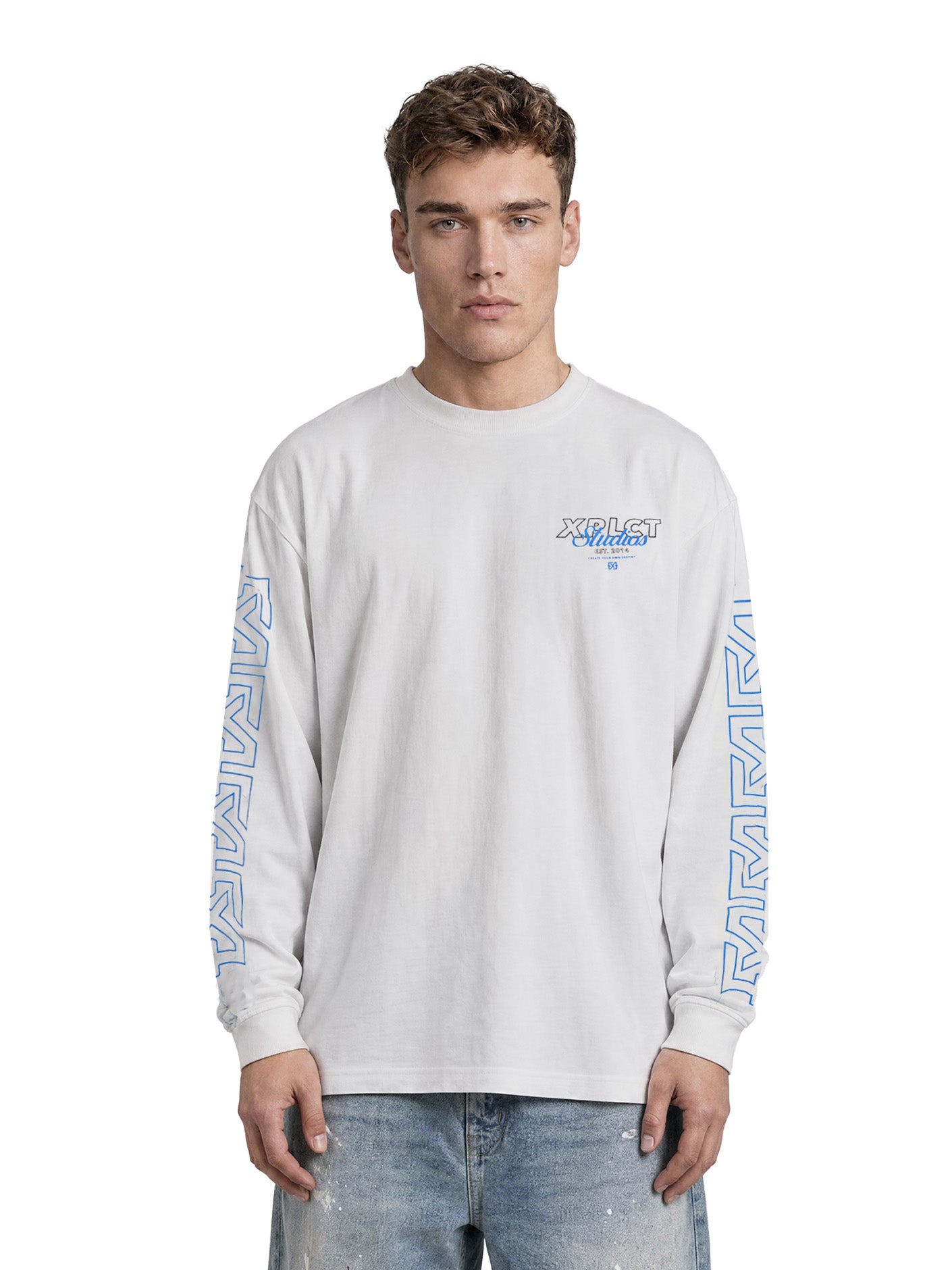Destiny Longsleeve | White/Blue