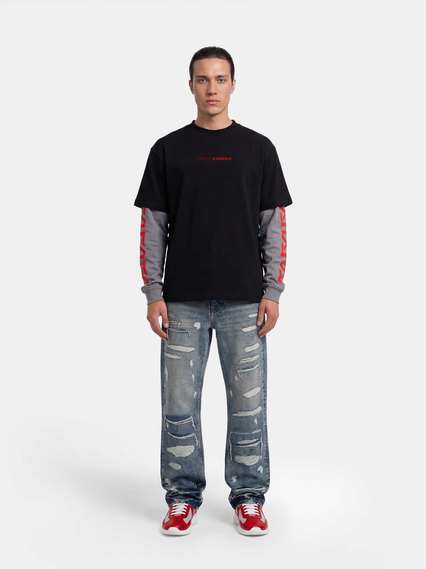 Layer Longsleeve | Black/Red