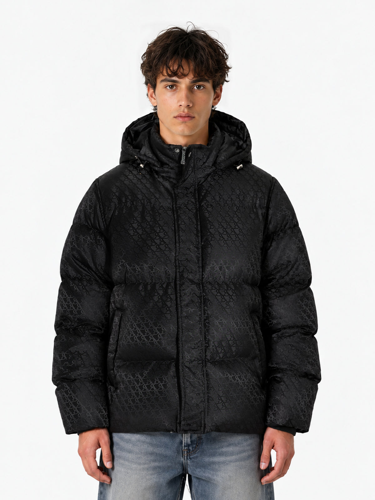 Monogram Bodywarmer Jacket | Black