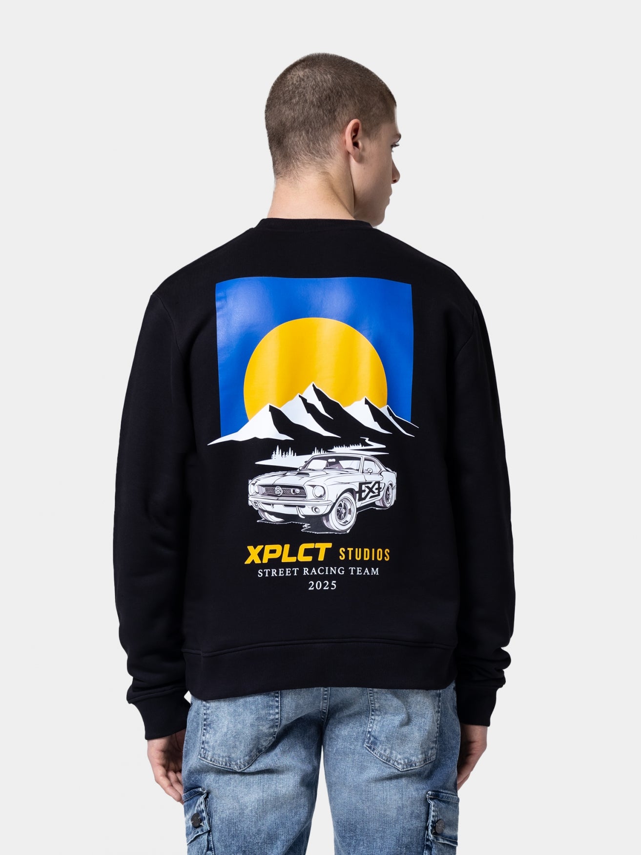 Mountain crewneck | Black