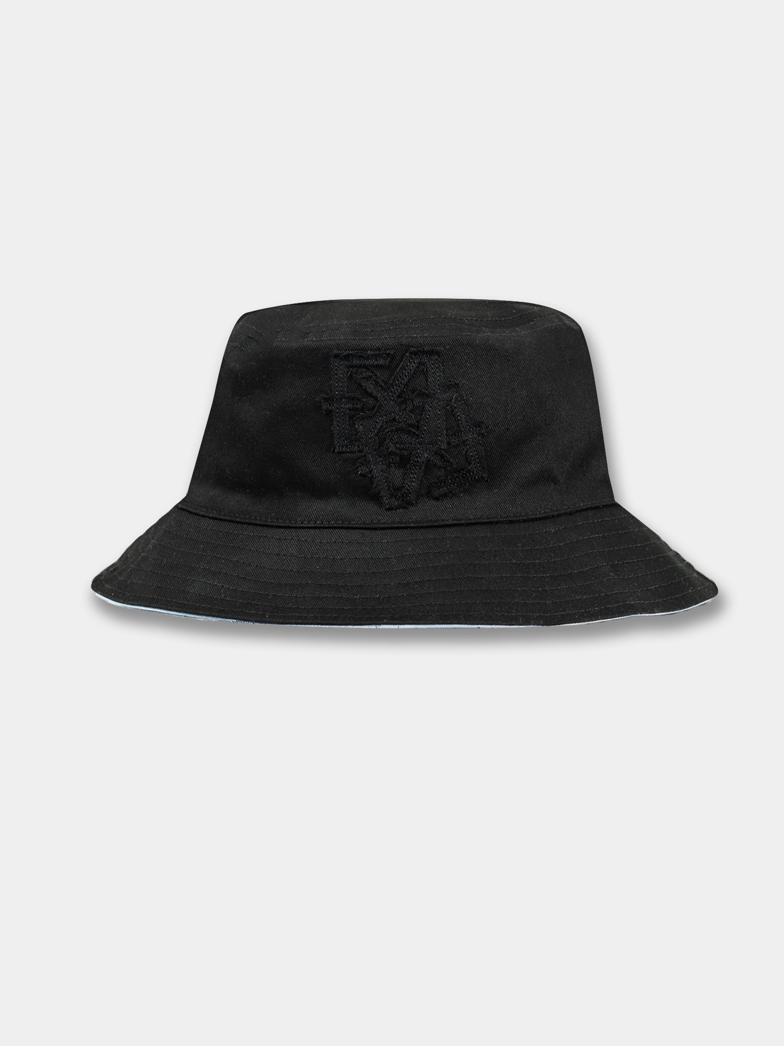 Patch bucket hat | black