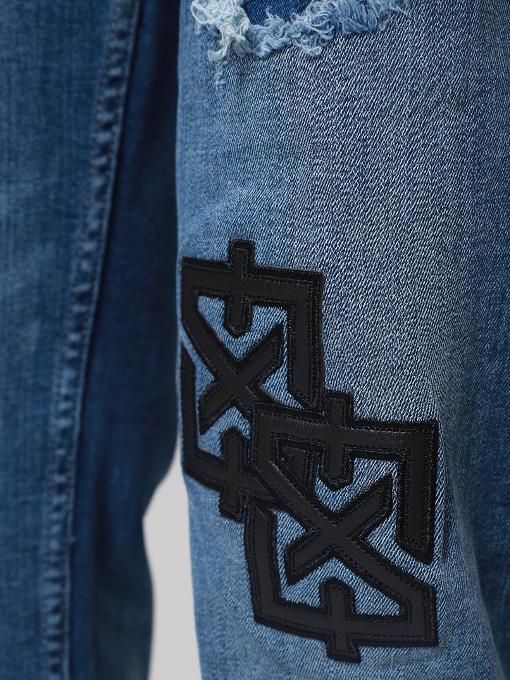 Patch Jeans | Blue – XPLCT STUDIOS