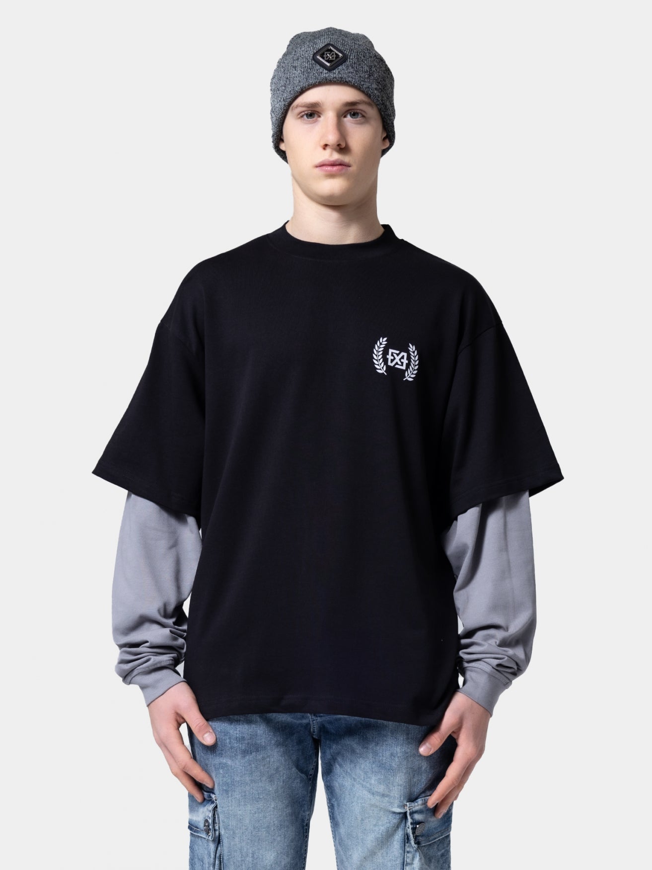 Racing dll tee | black / grey