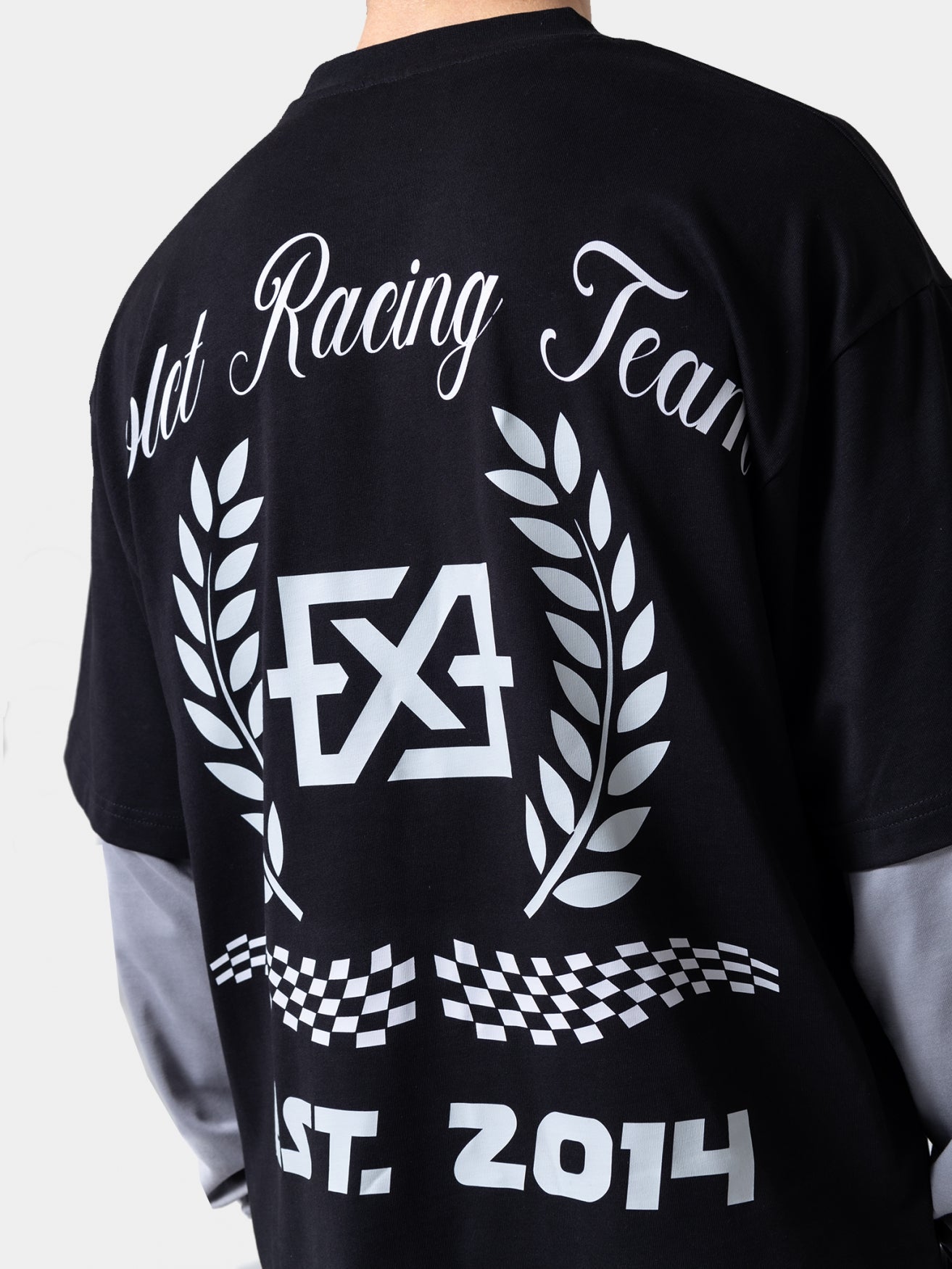 Racing dll tee | black / grey