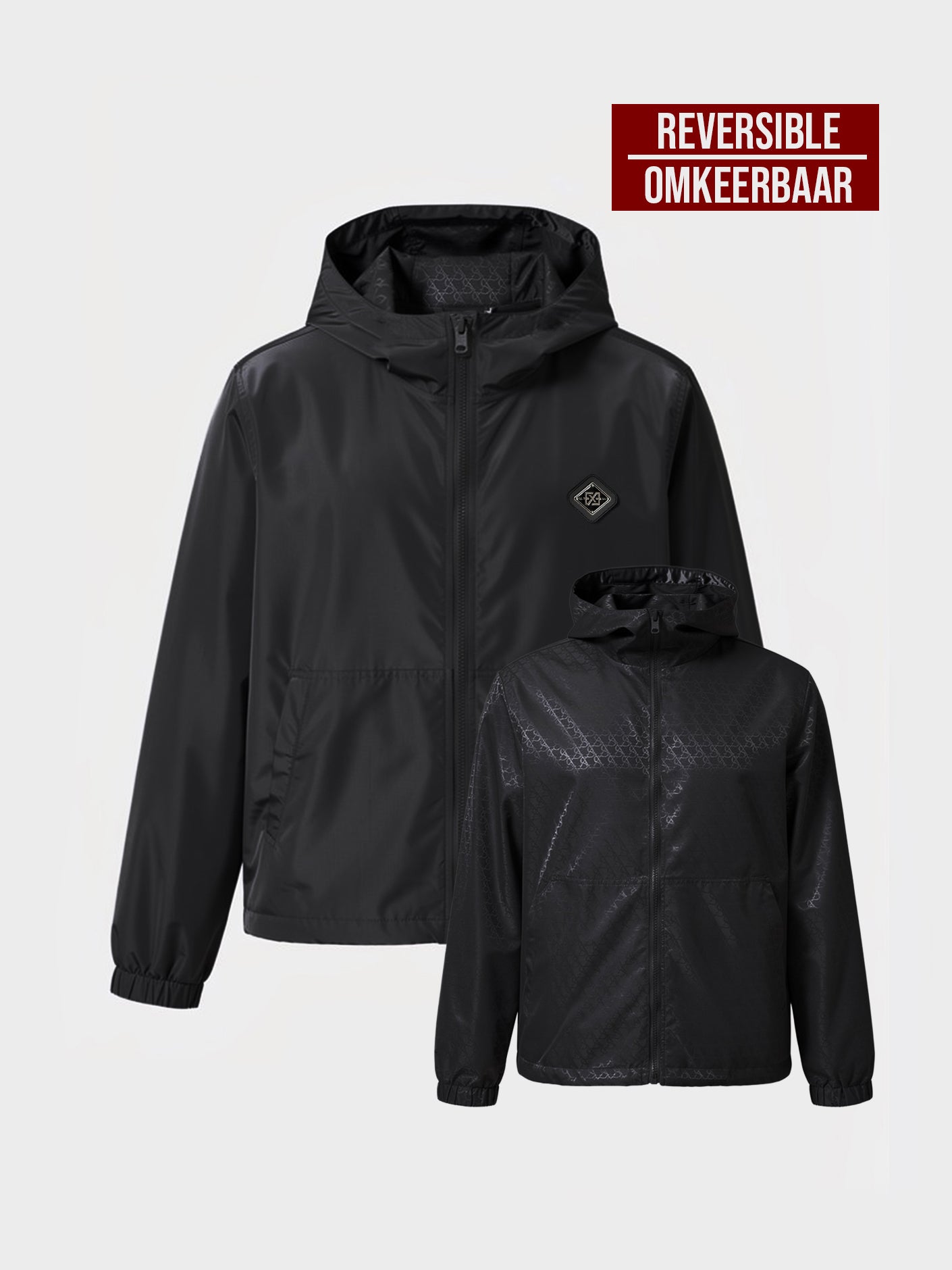 Reverse Windbreaker | Black – XPLCT STUDIOS