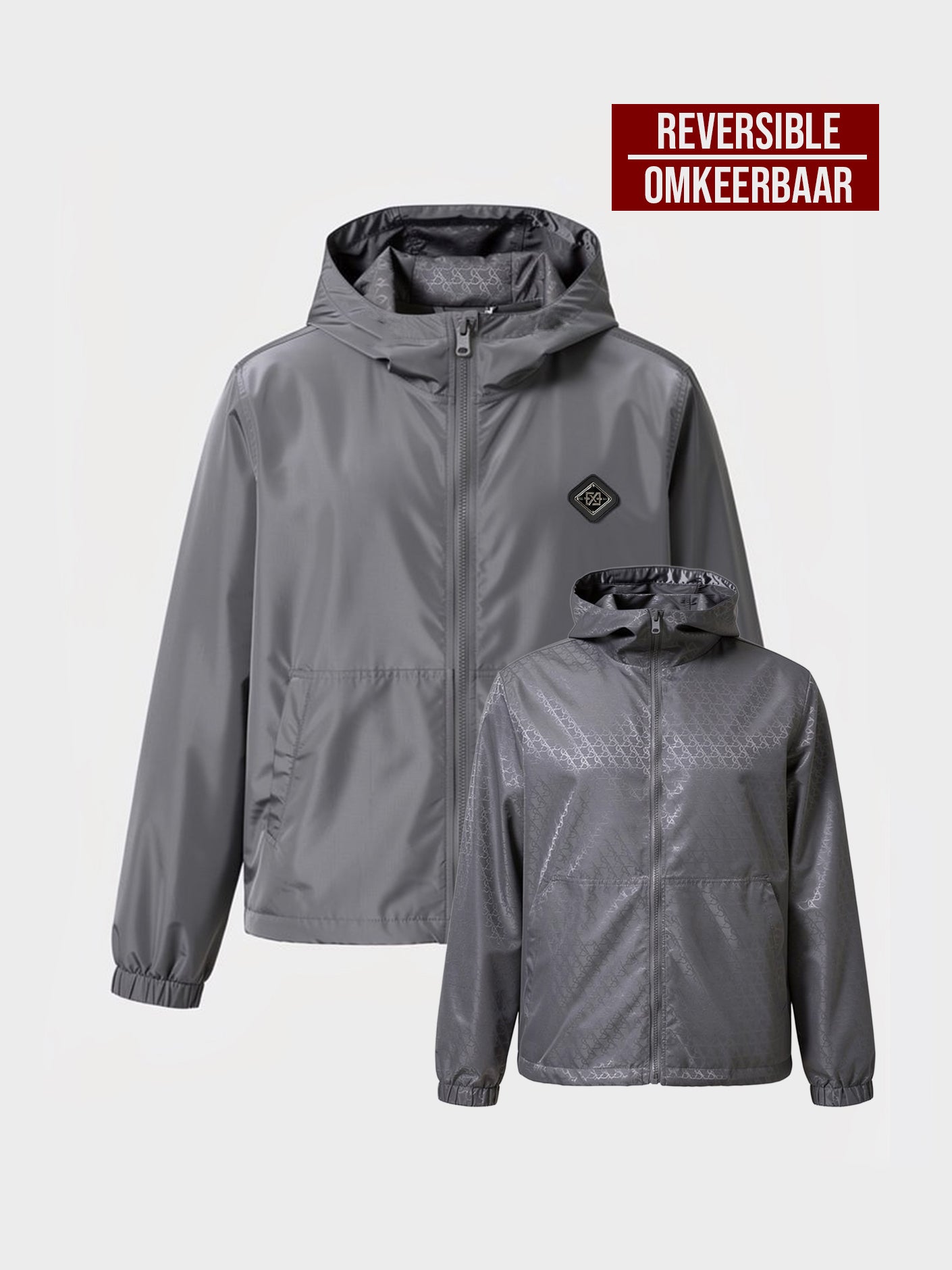 Reverse Windbreaker | Light grey