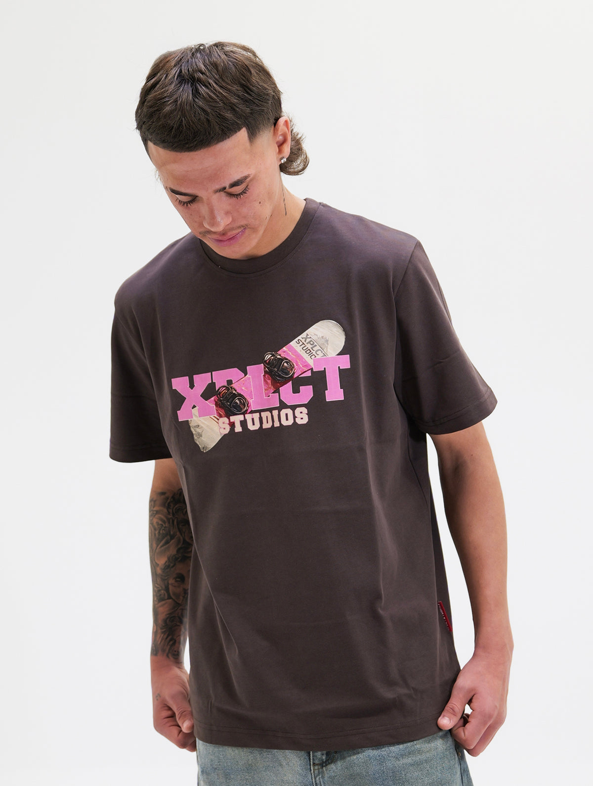 Snowboard Tee | Brown