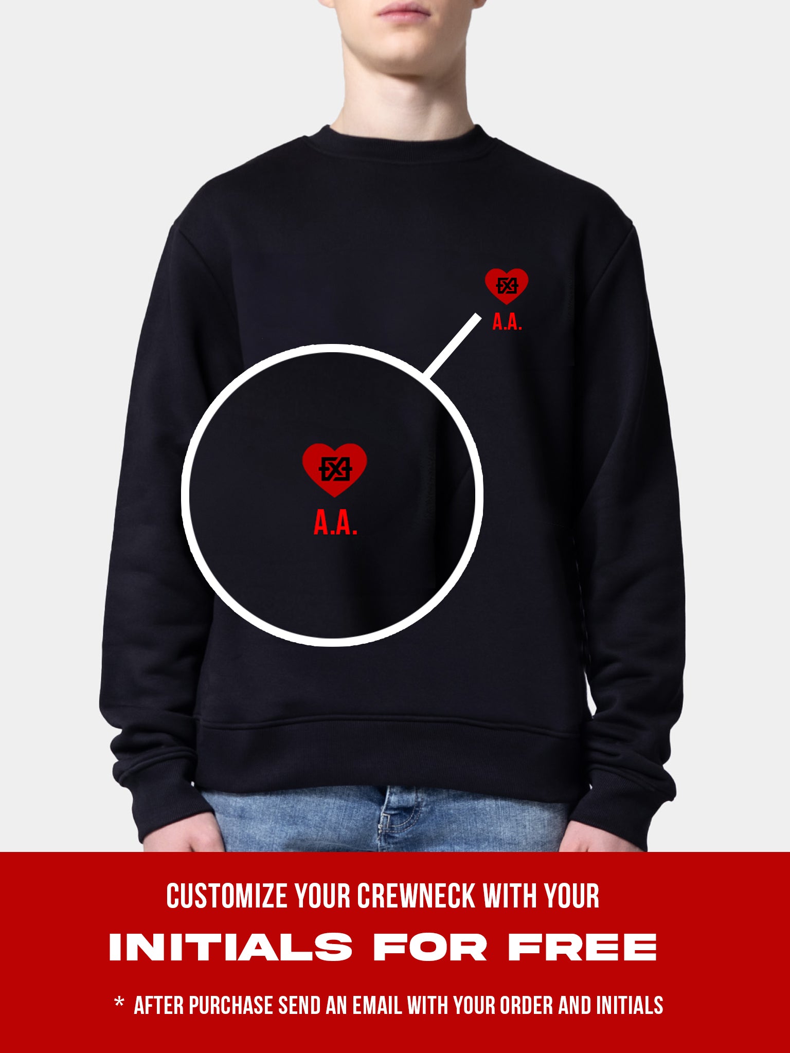 Valentine Crewneck | Black