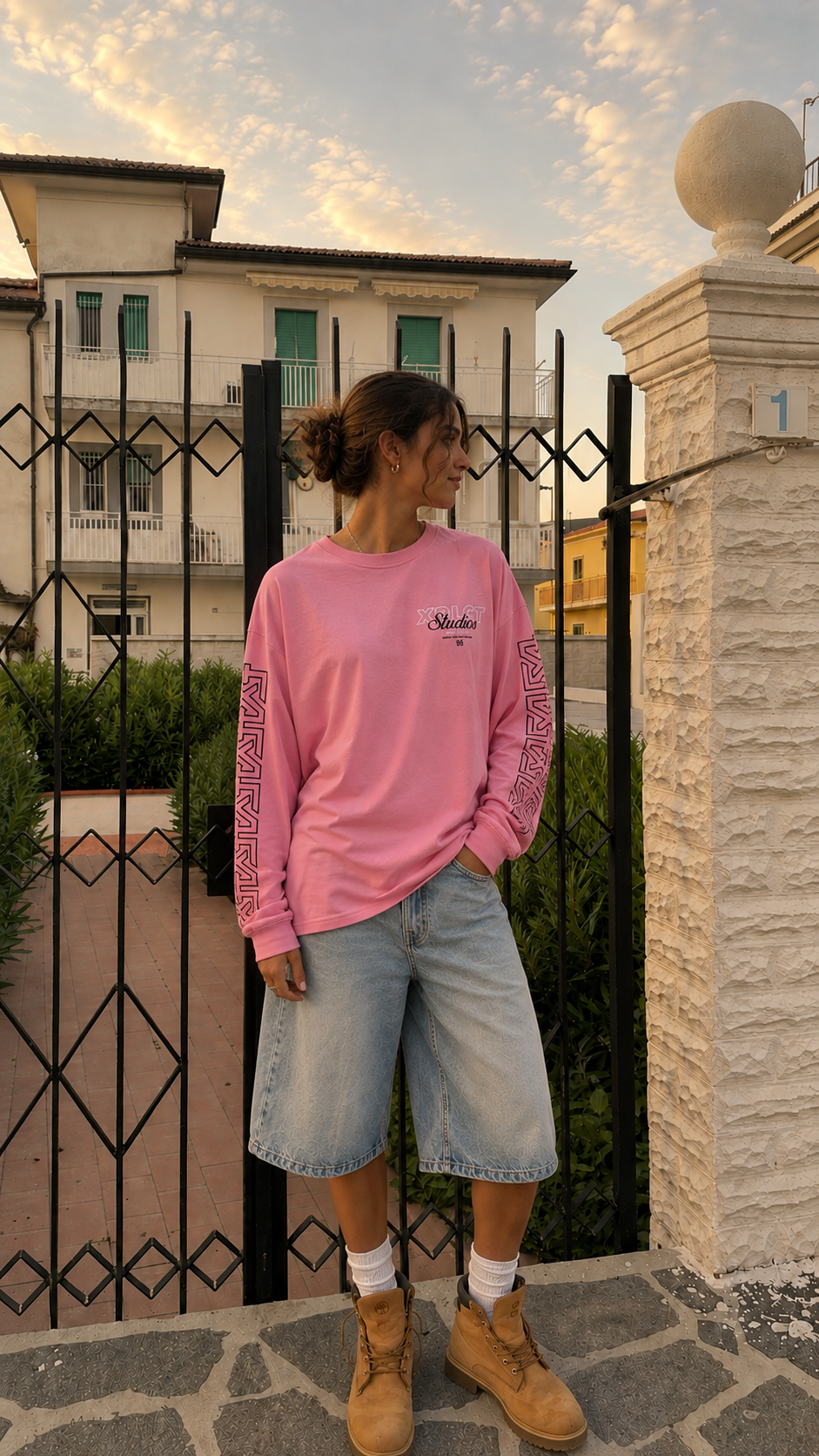 Destiny Longsleeve | Pink/Black